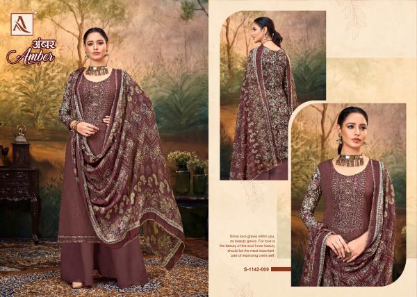 Alok Amber 9 Fancy Rayon Embroidery Designer Dress Material